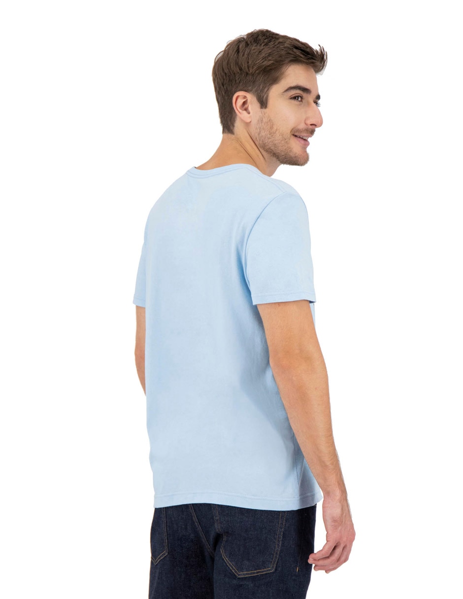 Playera nautica jeans cuello redondo para hombre 4