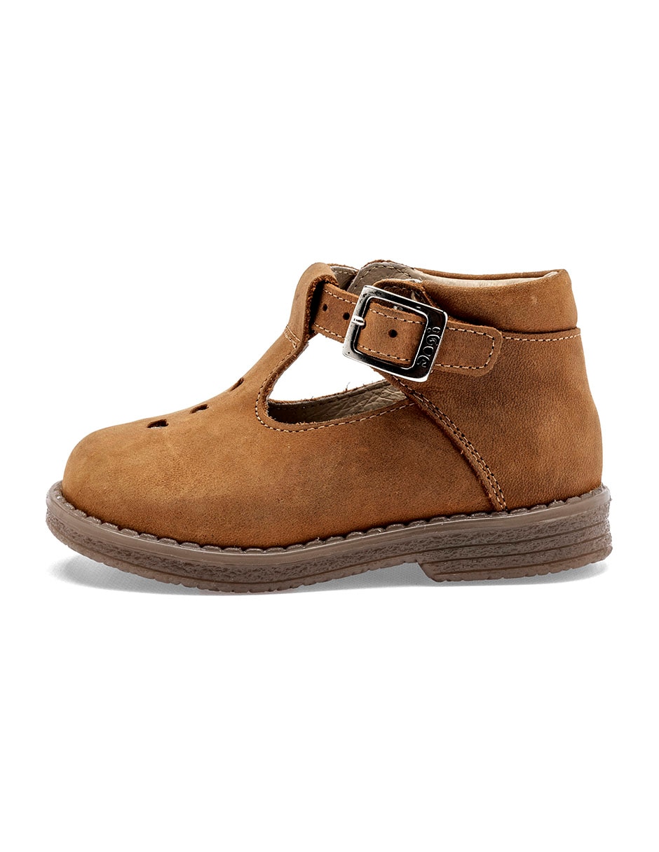 Zapato de piel para bebé niña