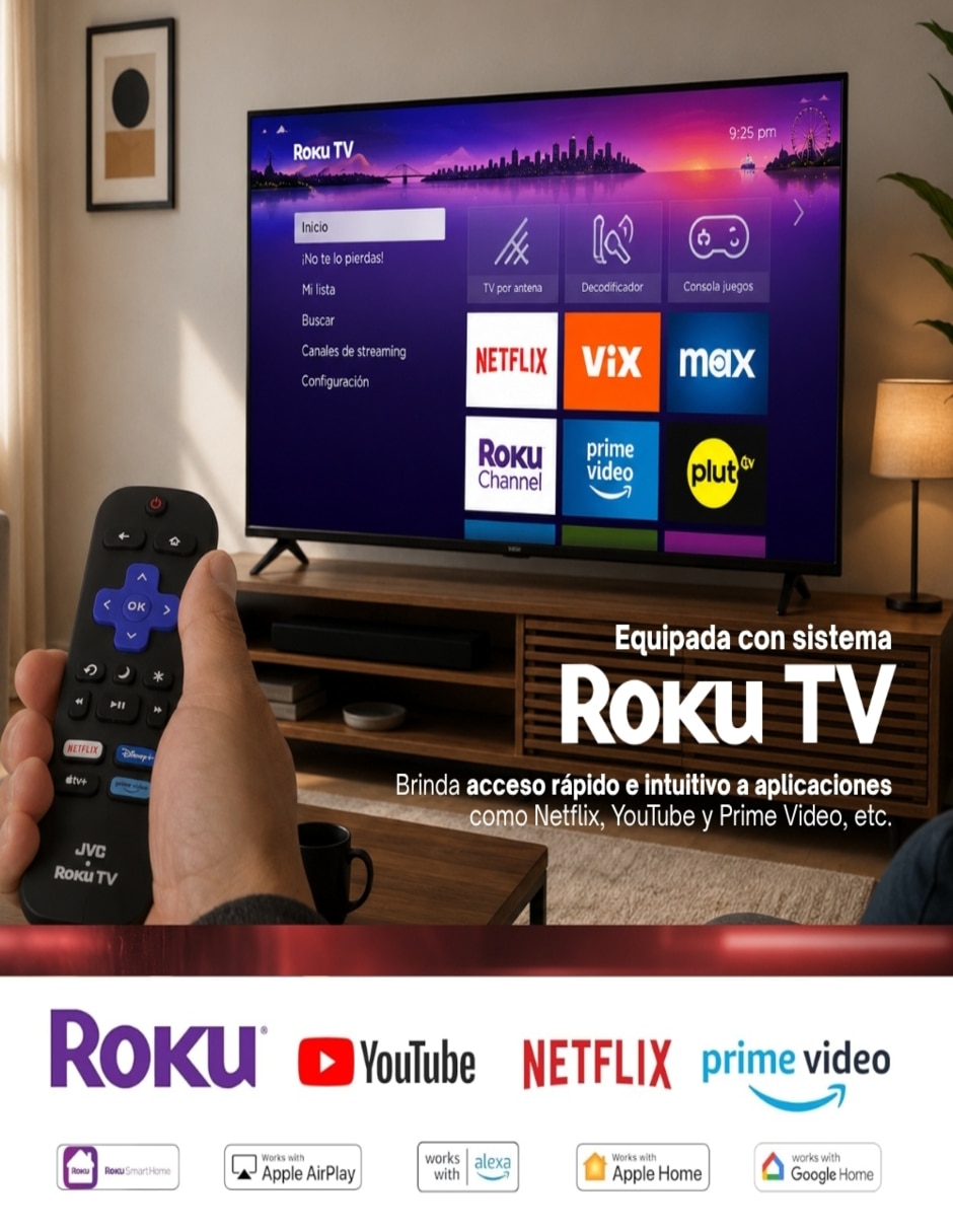 Pantalla led de full hd sl40frx2_05 con roku tv 5