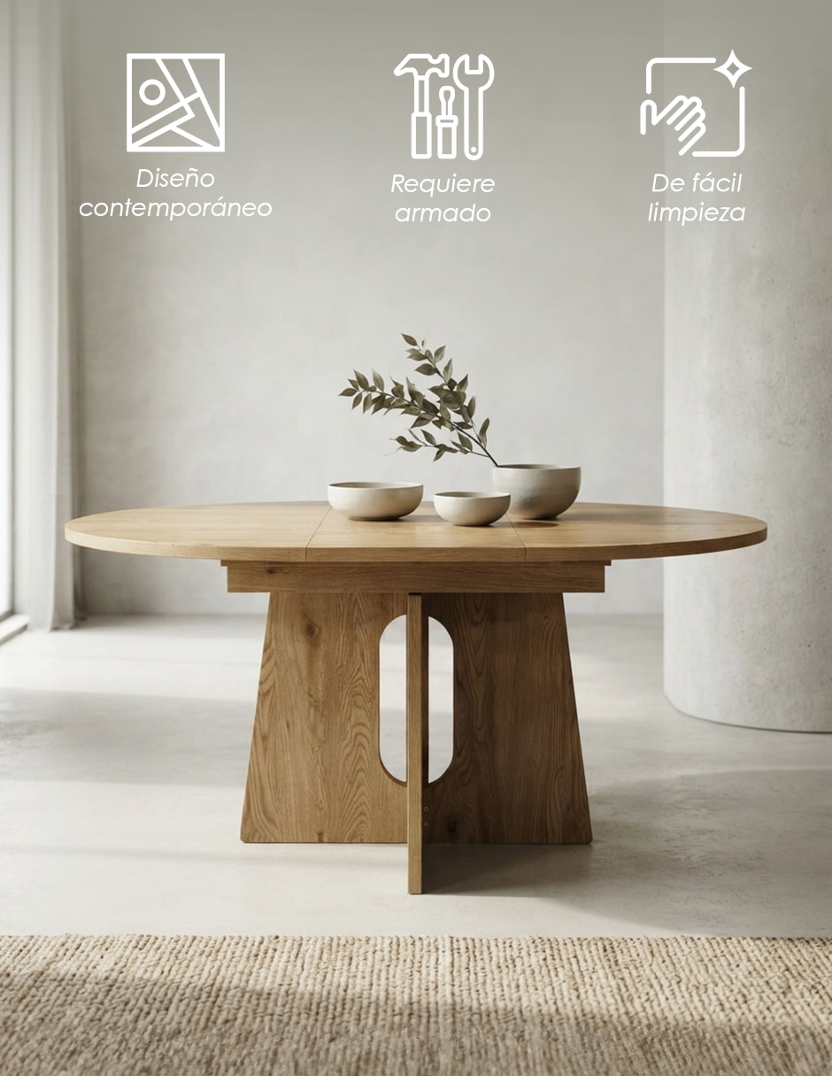 Mesa de comedor armable 7