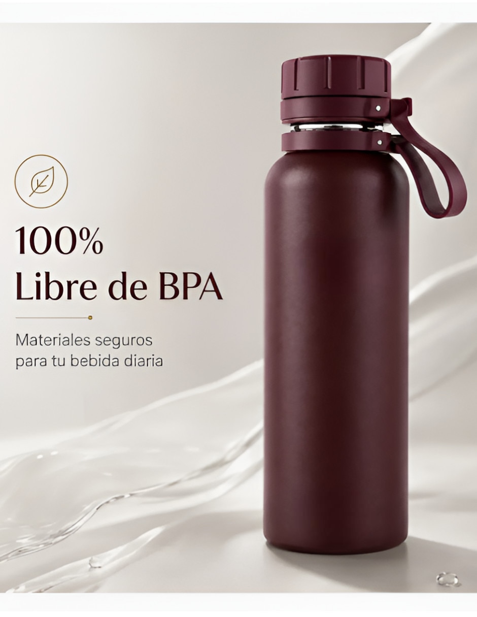 Termo de acero inoxidable con tapa rosca 3