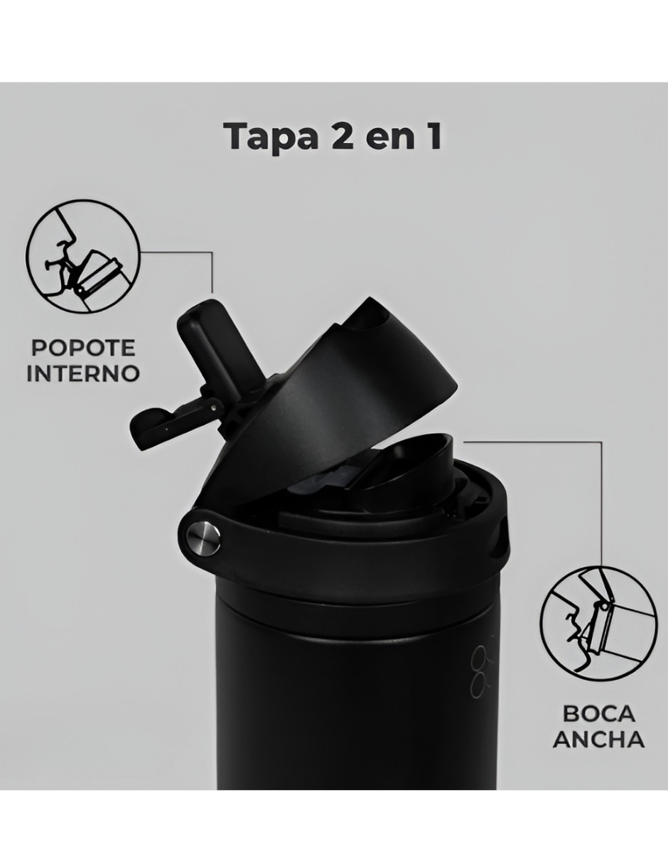 Termo de acero inoxidable con tapa flip top 2