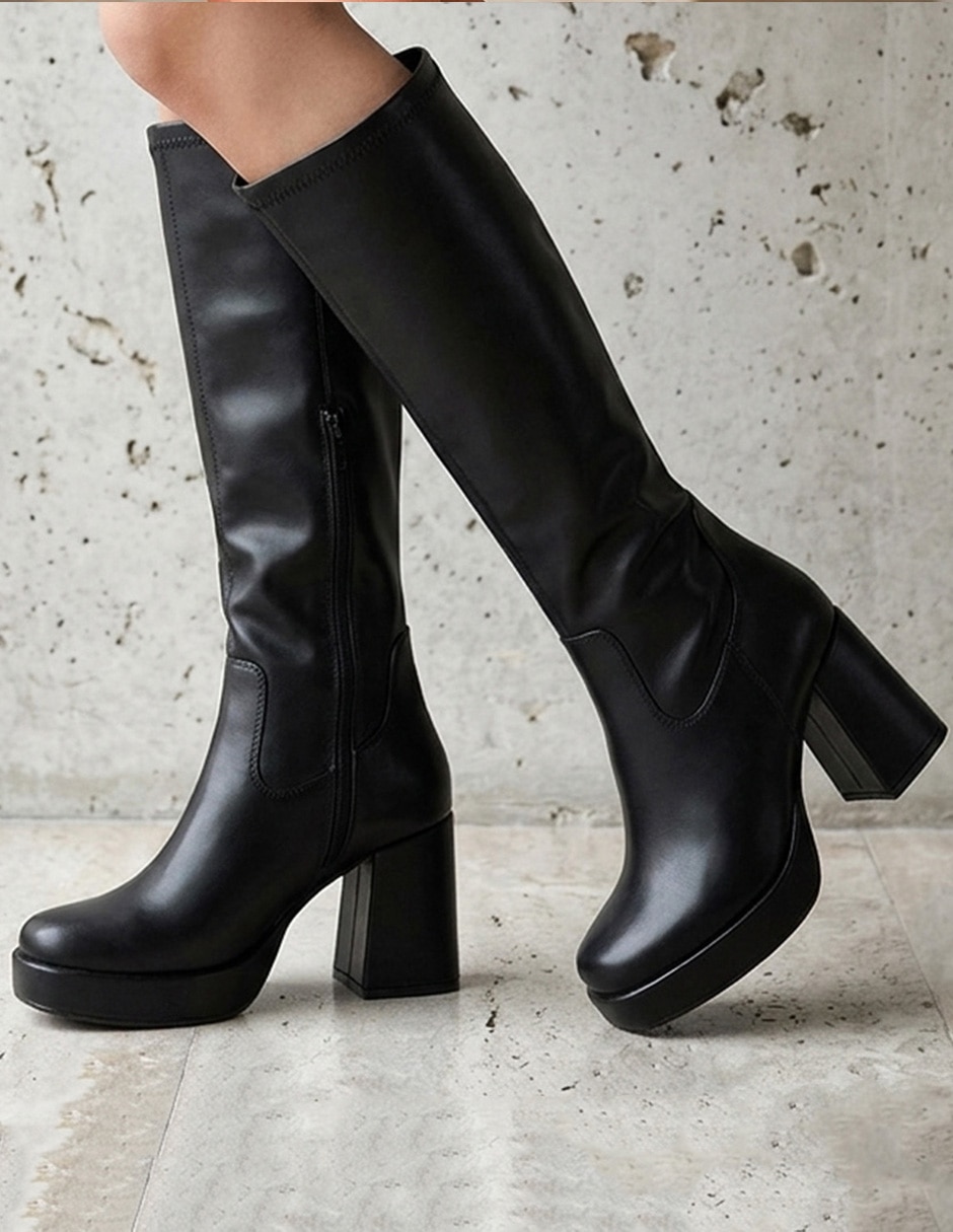 Bota Abajo de la rodilla 8503-343-A de Sintético para mujer 3