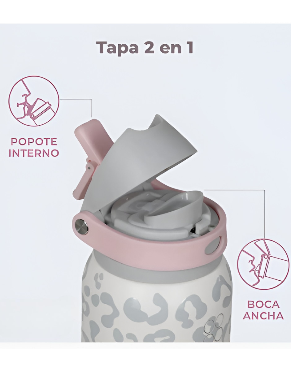 Termo de Acero inoxidable con tapa Flip top