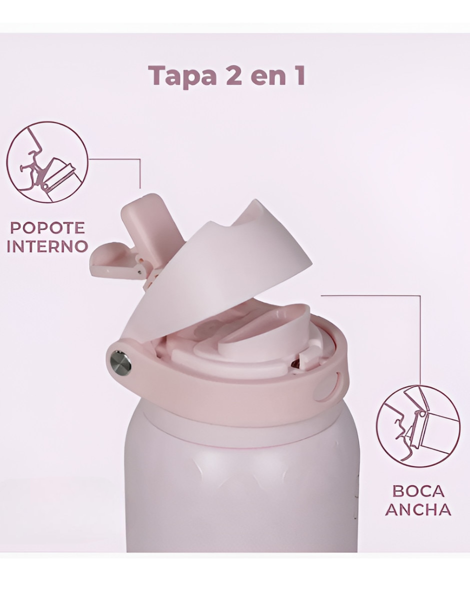 Termo de acero inoxidable con tapa flip top 2