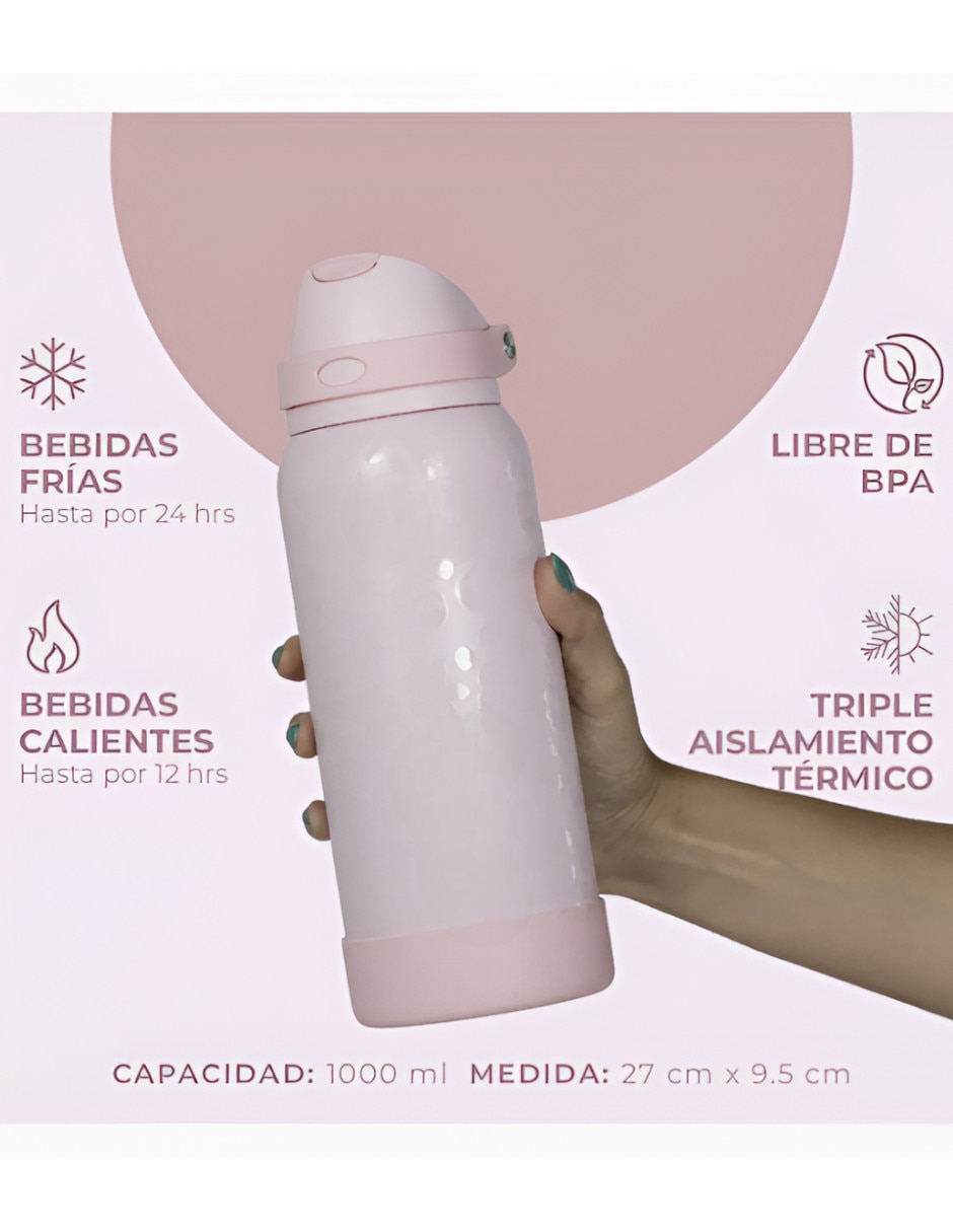 Termo de acero inoxidable con tapa flip top 3