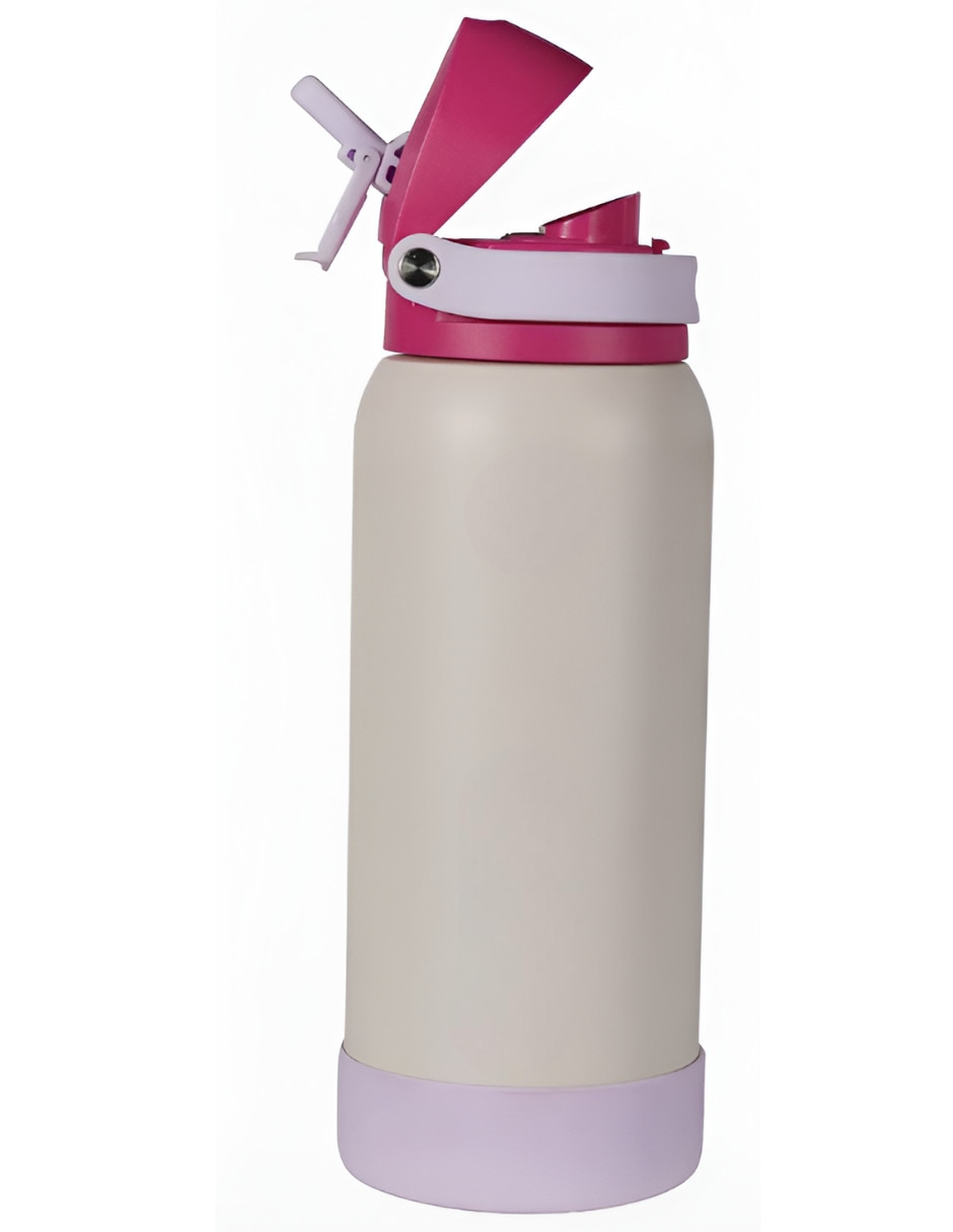 Termo de acero inoxidable con tapa flip top Termo de acero inoxidable con tapa flip top