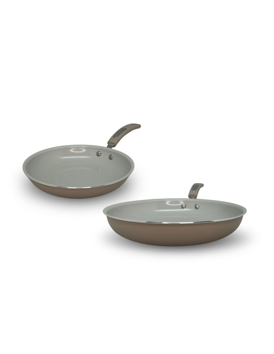 Set de sartenes hamilton beach de aluminio esmaltado 2 piezas Set de sartenes hamilton beach de aluminio esmaltado 2 piezas