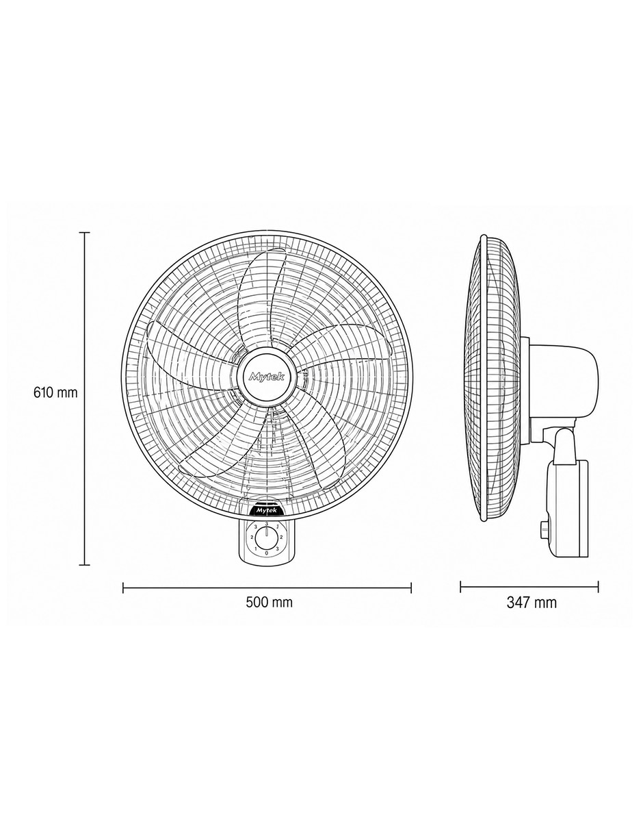 Ventilador de pared 8