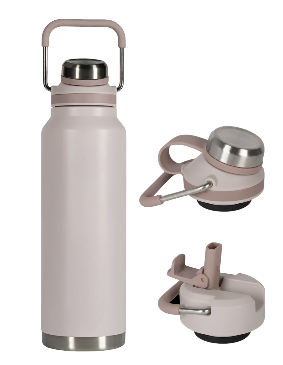 Termo de acero inoxidable con tapa flip top