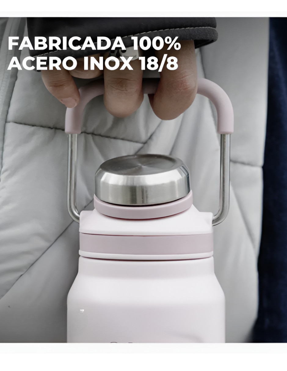 Termo de acero inoxidable con tapa flip top