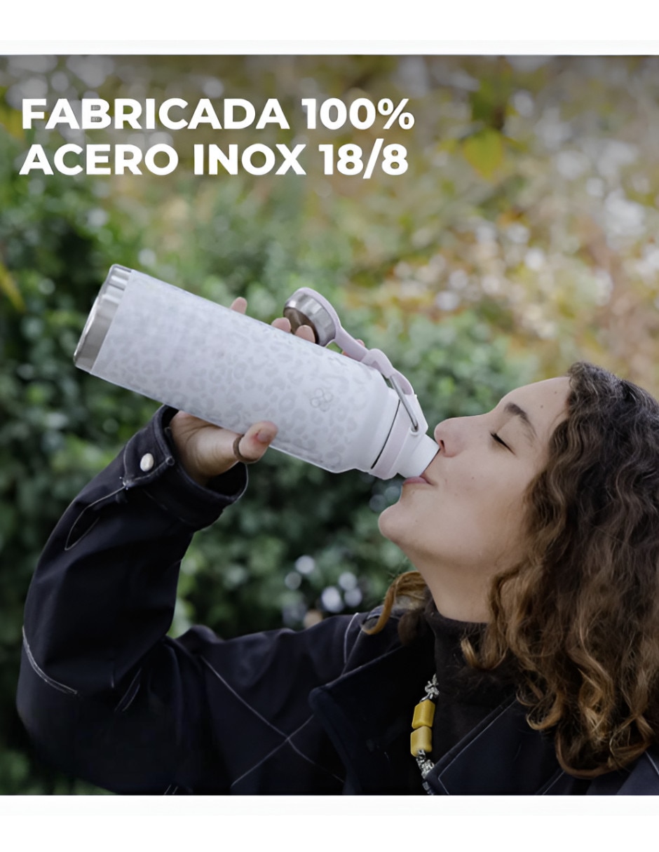Termo de acero inoxidable con tapa flip top