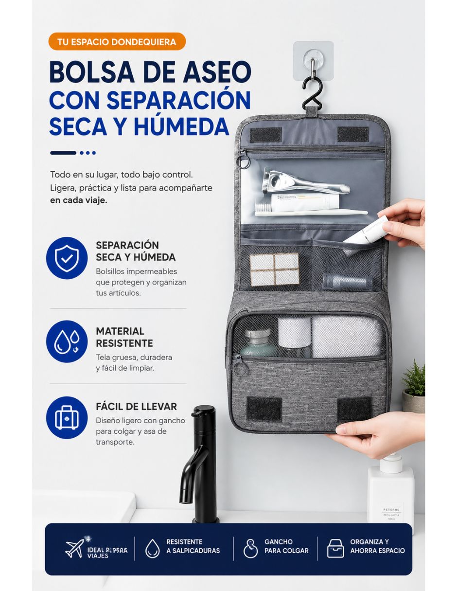 Neceser para multiusos individualividual piezas para hombre