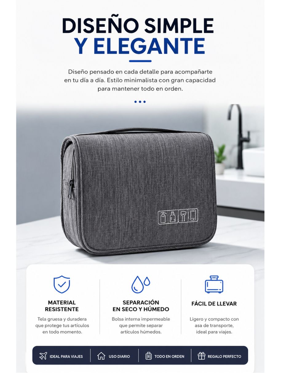 Neceser para multiusos individualividual piezas para hombre