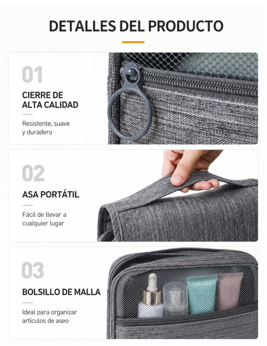 Neceser para multiusos individualividual piezas para hombre