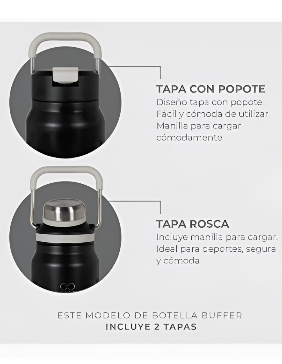 Termo de Acero inoxidable con tapa Flip top