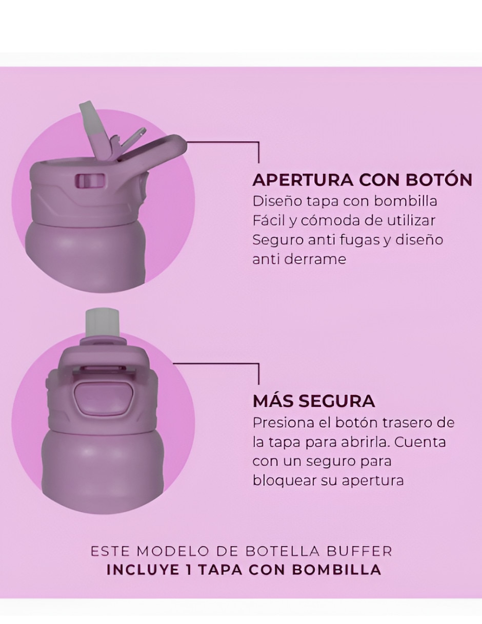 Termo de acero inoxidable con tapa flip top 3