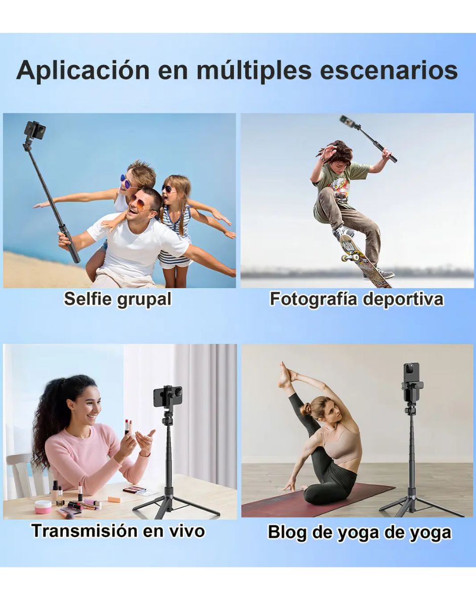 Tripie sin modelo comercial de Plástico para Cámaras y celulares 2