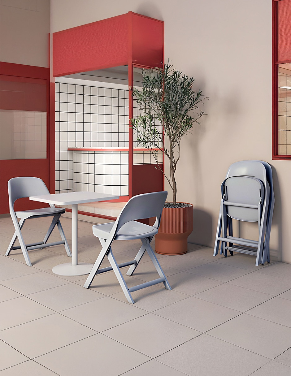 Silla plegable 1 piezas de Polipropileno 6
