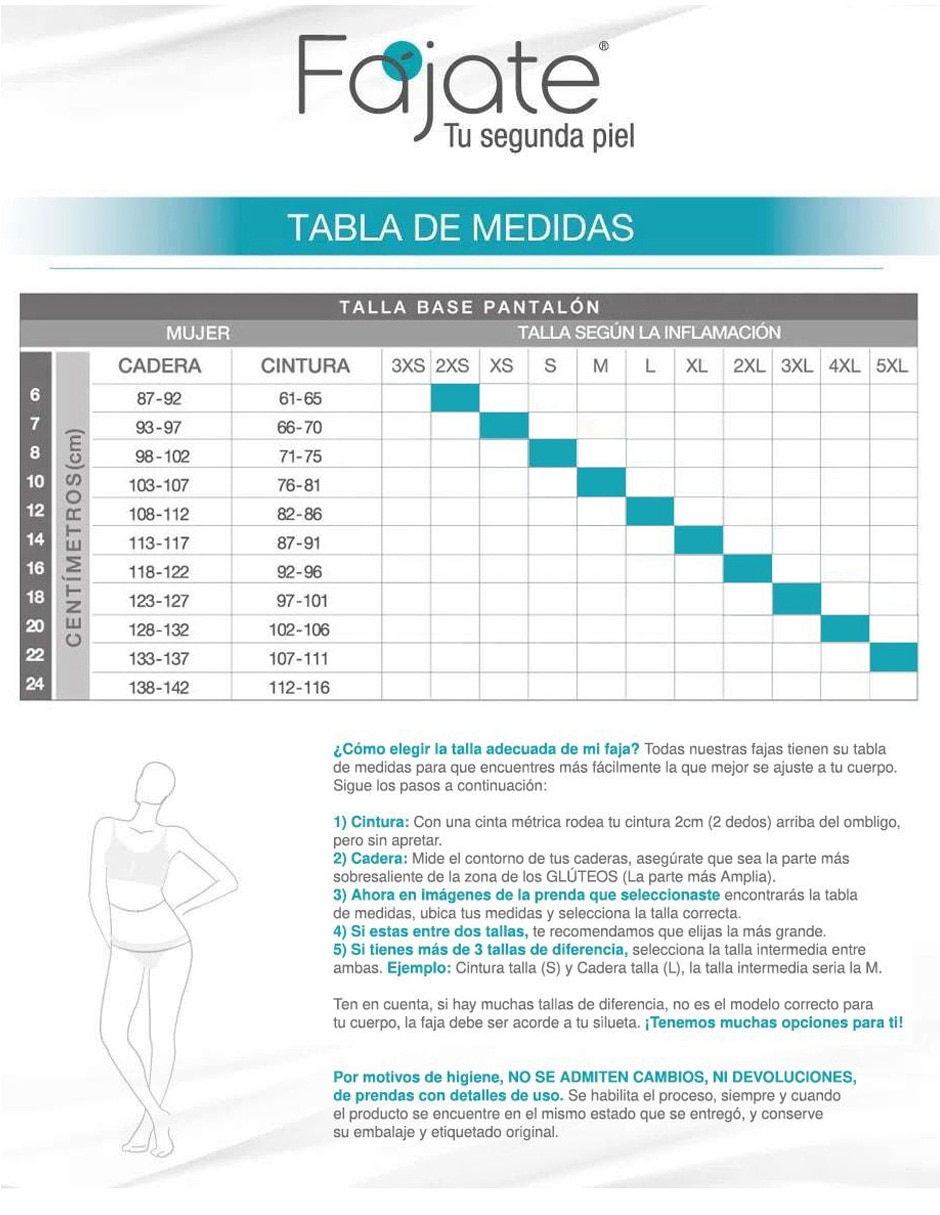 Faja moldeadora reductora con compresión media para mujer 3