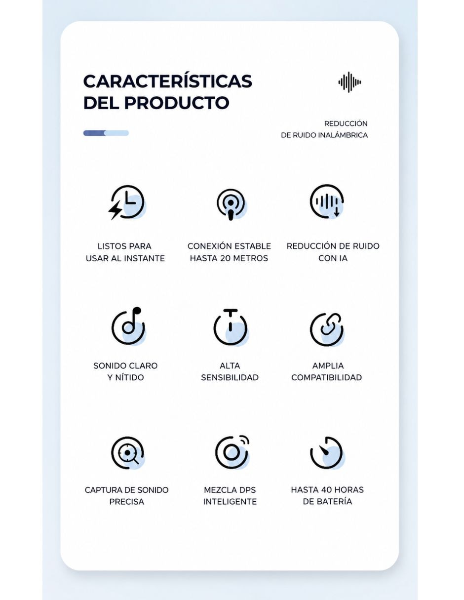 Set micrófono Inalámbrica 2
