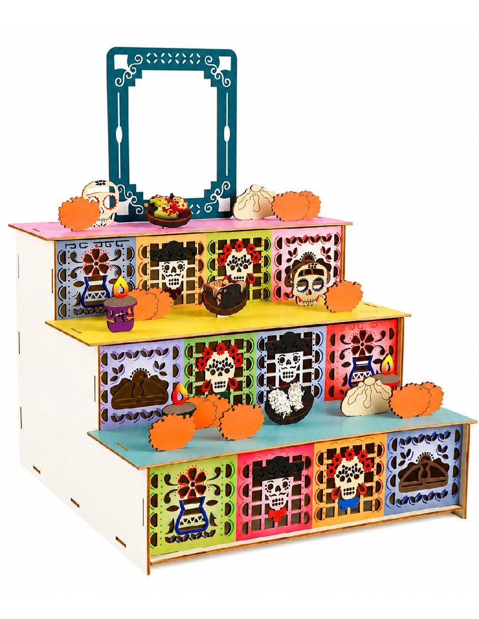 Figura decorativa de diferentes diseños día de muertos de mdf Figura decorativa de diferentes diseños día de muertos de mdf