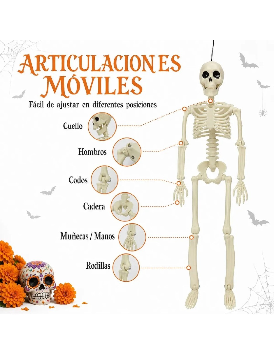 Set decoración con forma de Esqueleto 4