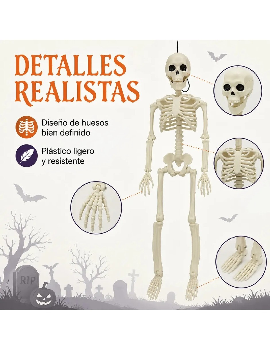 Set decoración con forma de Esqueleto 3