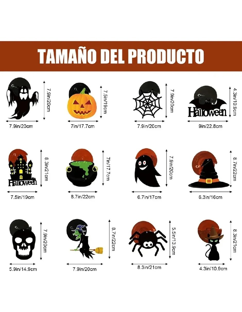 Set decoración con forma de Calabaza y gato 4