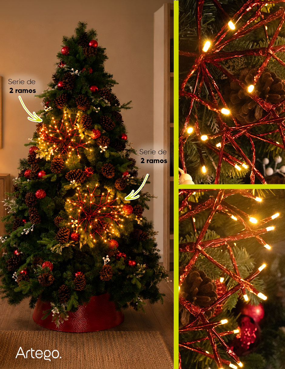 Serie led led led star burst navidad omega omega con 112 focos 3