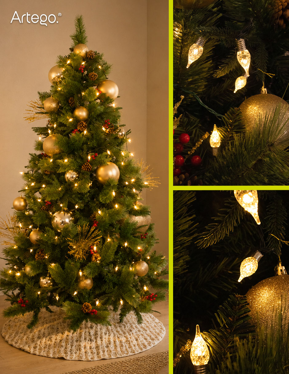 Serie led led navidad vintage style kodiak con 100 focos 5