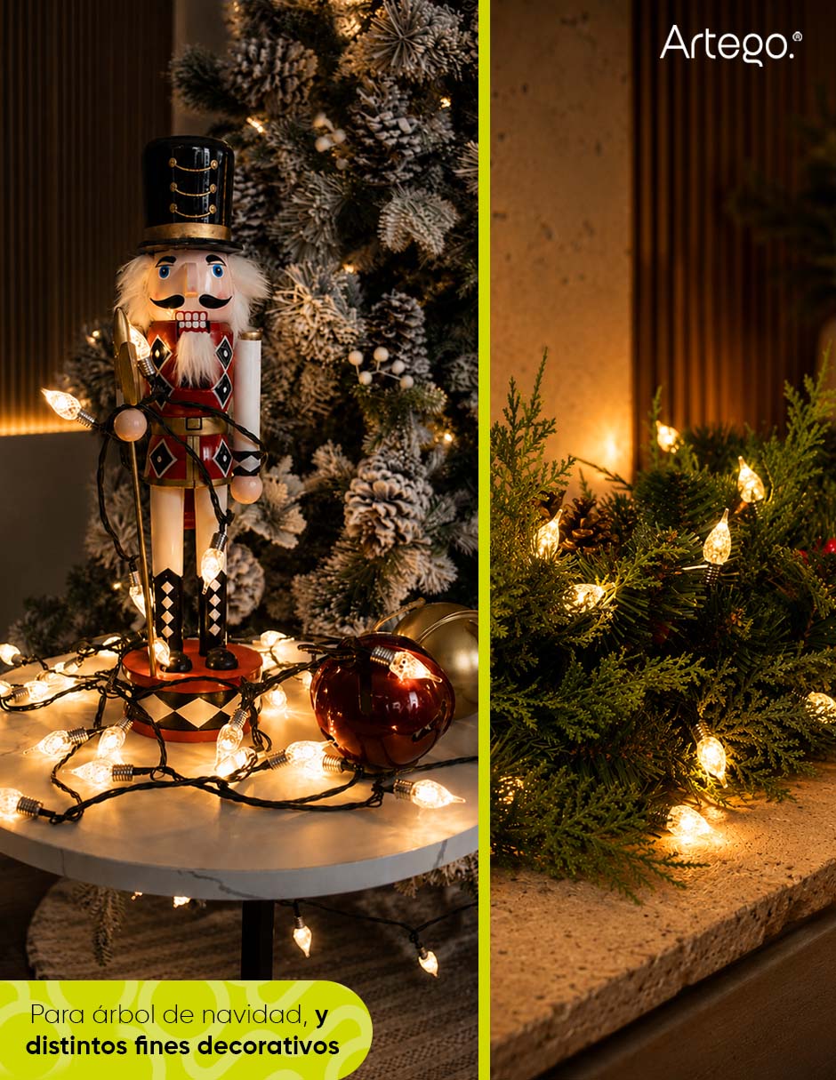 Serie led led navidad vintage style kodiak con 100 focos 3