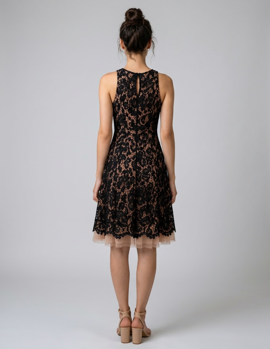 Vestido a la rodilla cocktail para mujer