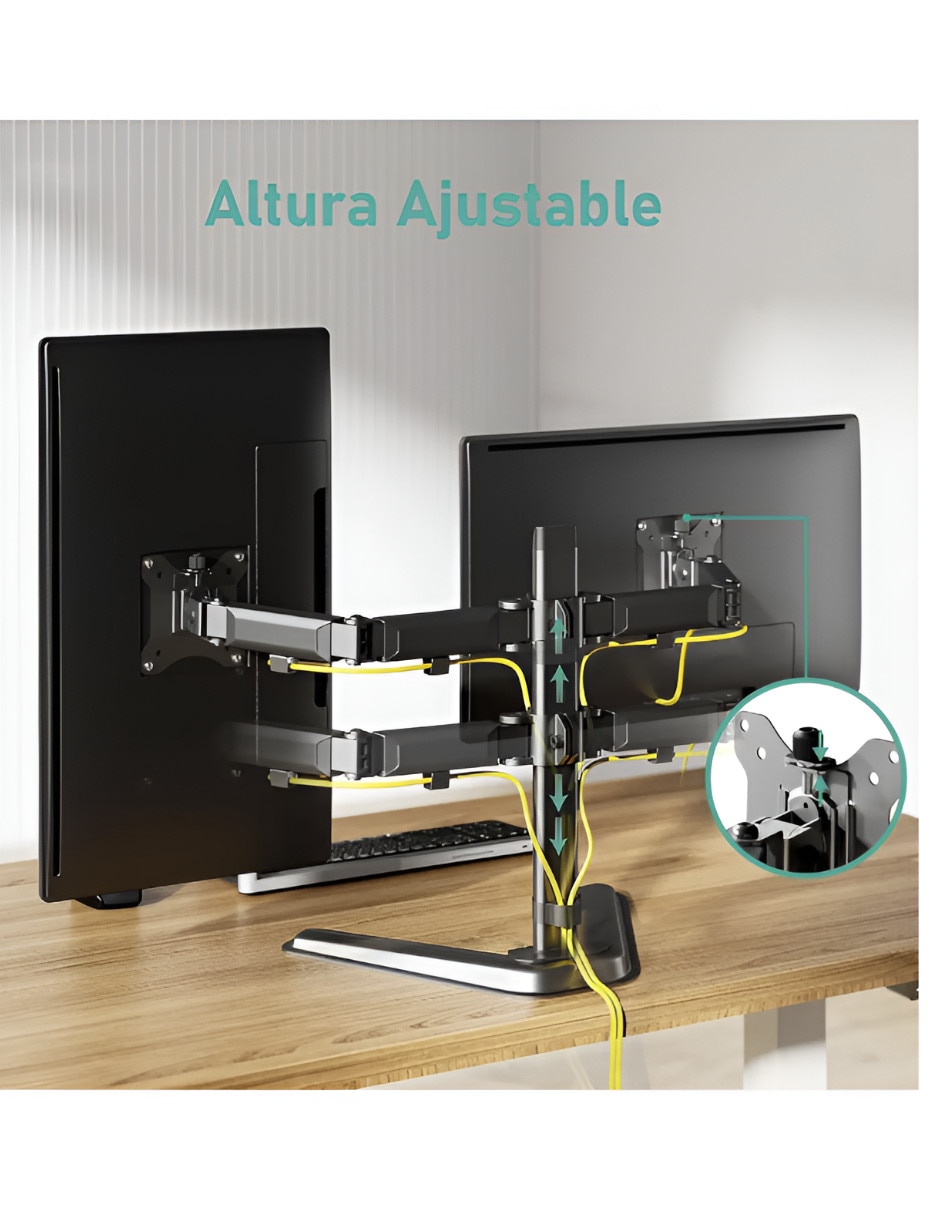 Soporte para monitor articulado 17 - 30 pulgadas
