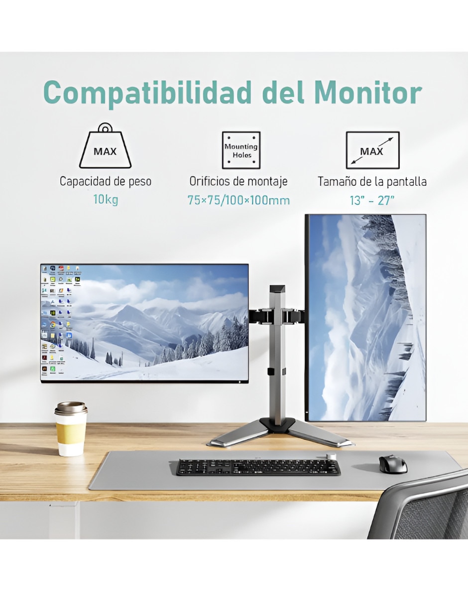 Soporte para monitor articulado 17 - 30 pulgadas