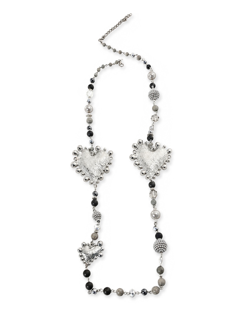 Collar con dije metallic de metal 4