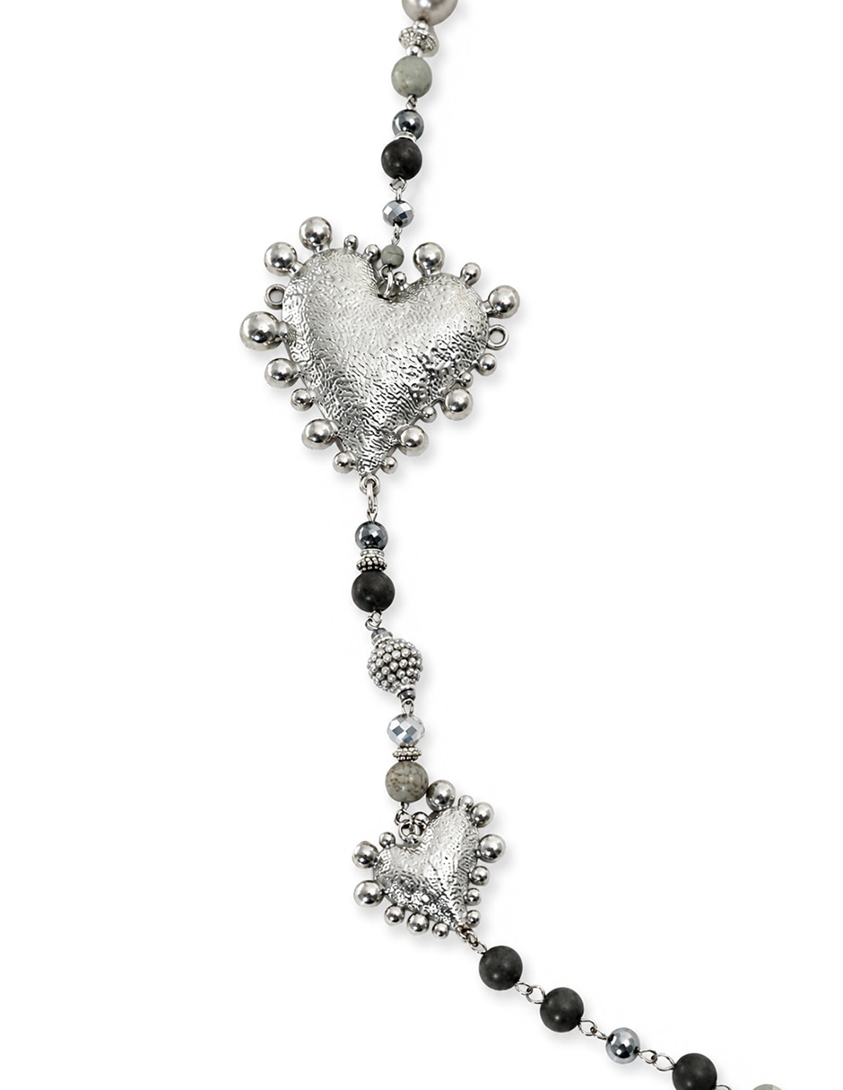 Collar con dije metallic de metal 3