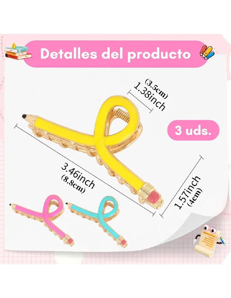 Pinza para el cabello de metal 4