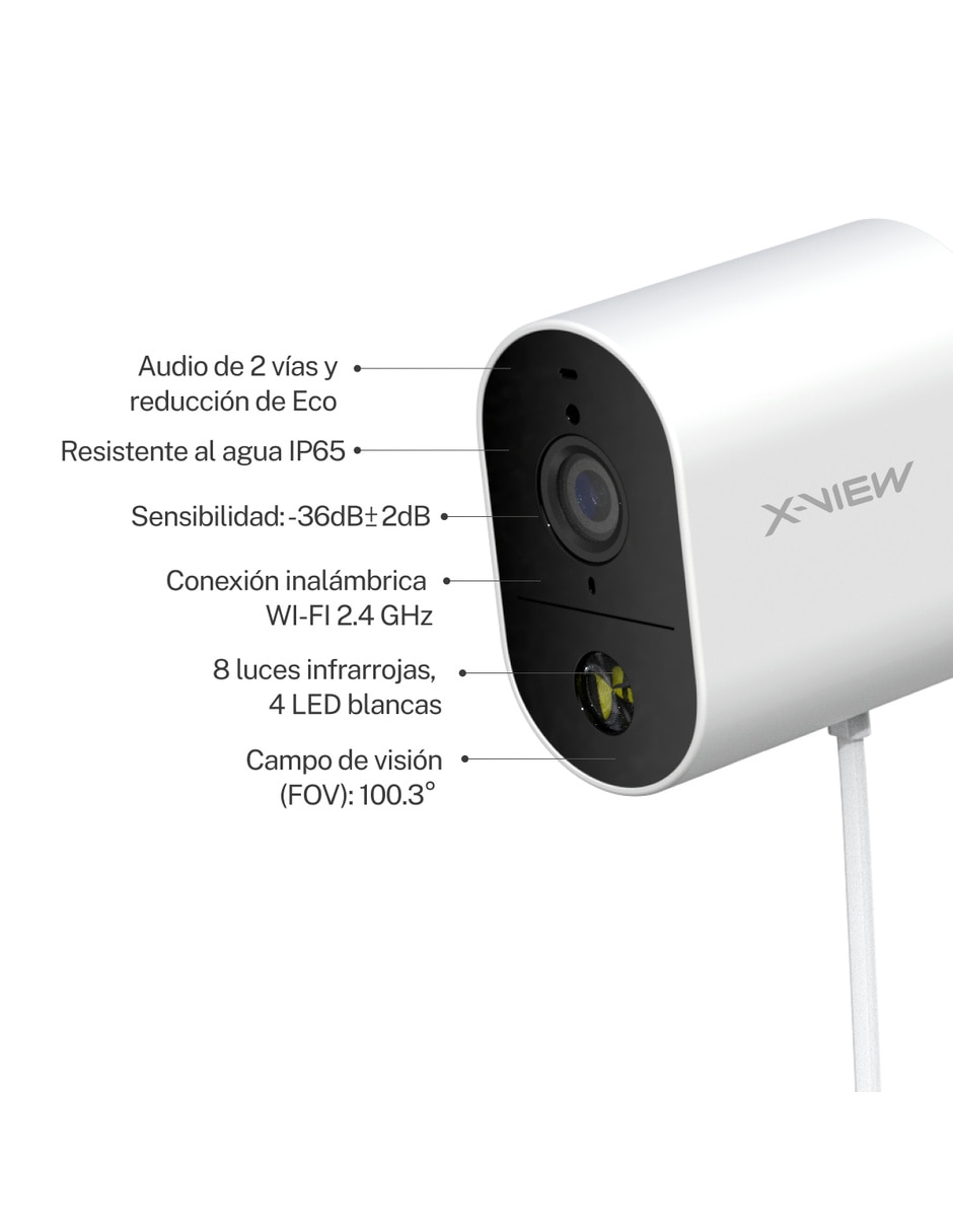 Cámara Wi-Fi de seguridad modelo Owi360 / Owe180 inalámbrica Full HD 106° para Interior y exterior 3