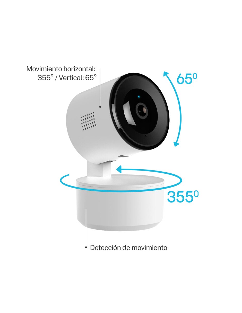 Cámara Wi-Fi de seguridad modelo Owi360 / Owe180 inalámbrica Full HD 106° para Interior y exterior 7