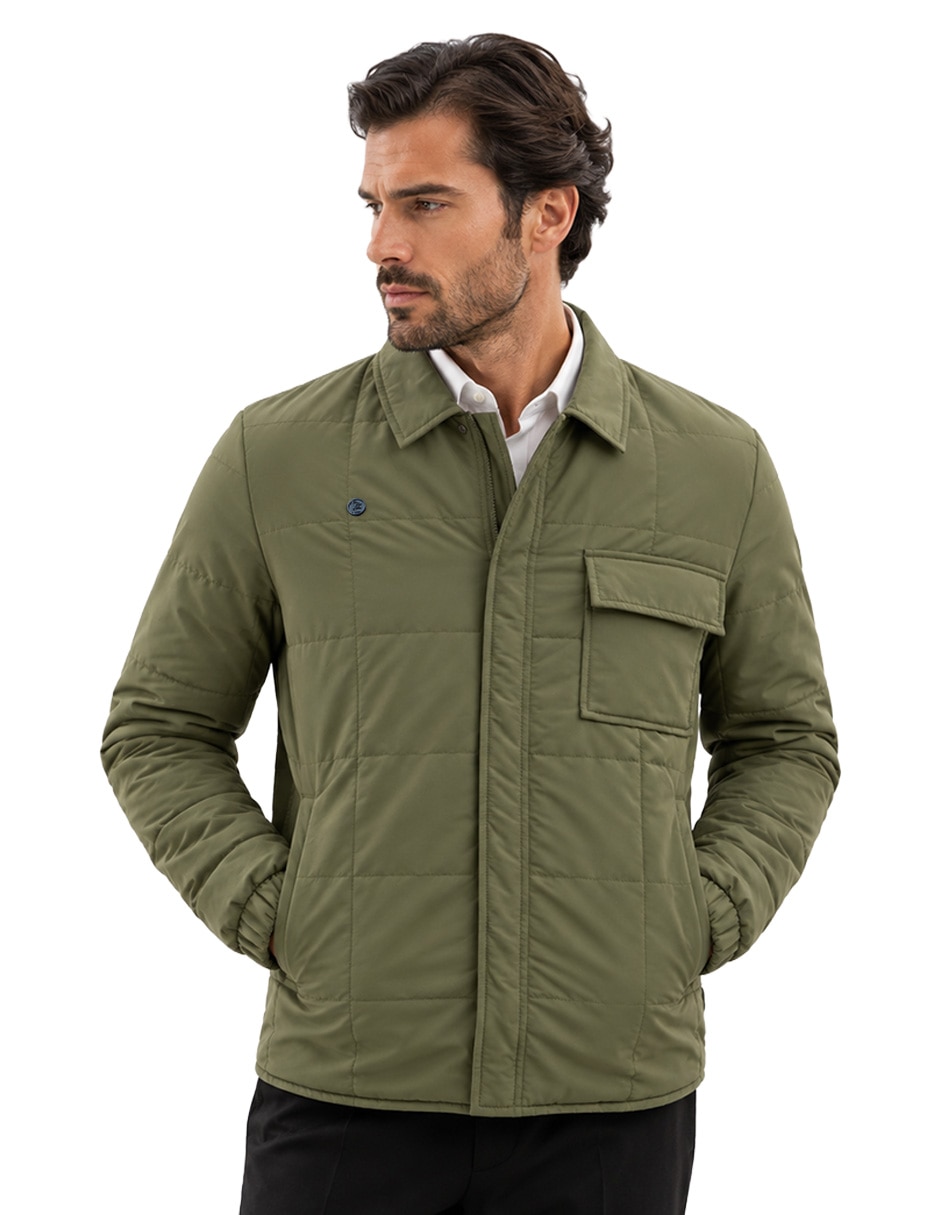 Chamarra casual con bolsillos para hombre 1