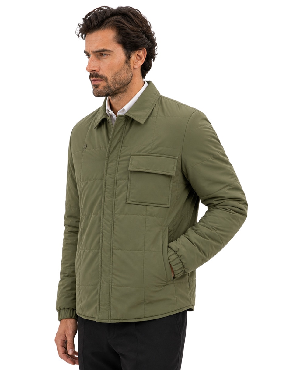 Chamarra casual con bolsillos para hombre 3