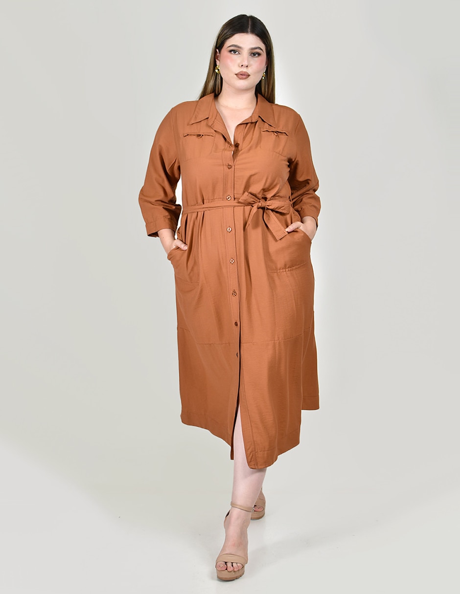 Vestido midi casual para mujer Vestido midi casual para mujer