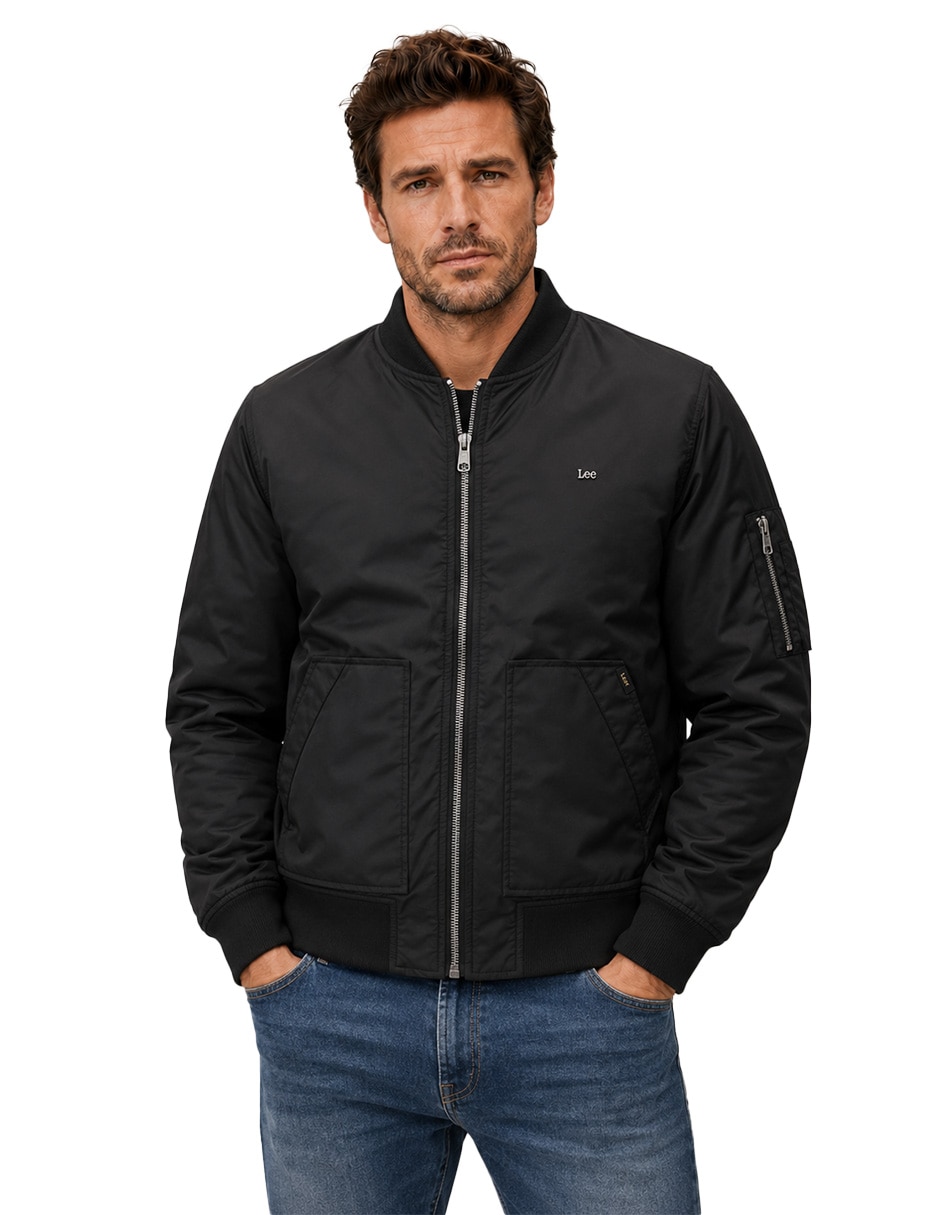 Chamarra casual con bolsillos para hombre Chamarra casual con bolsillos para hombre