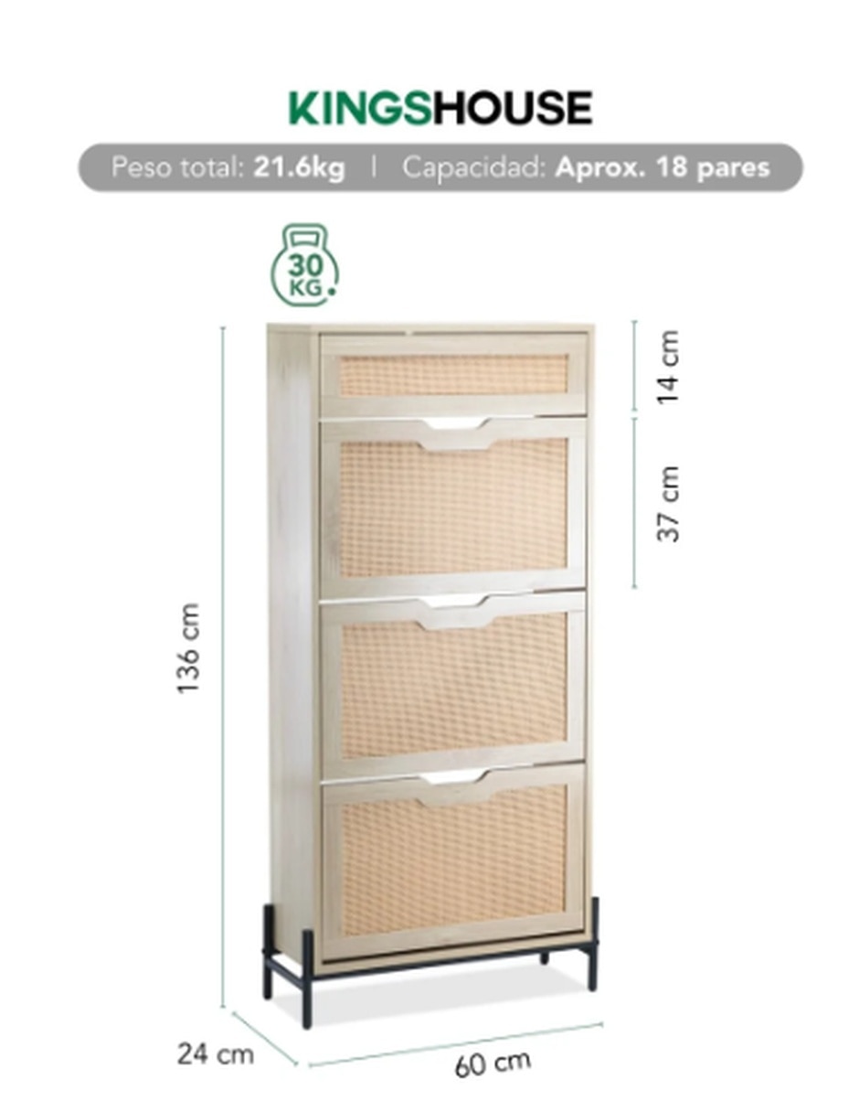 Zapatera armable para 20 pares de zapatos 2
