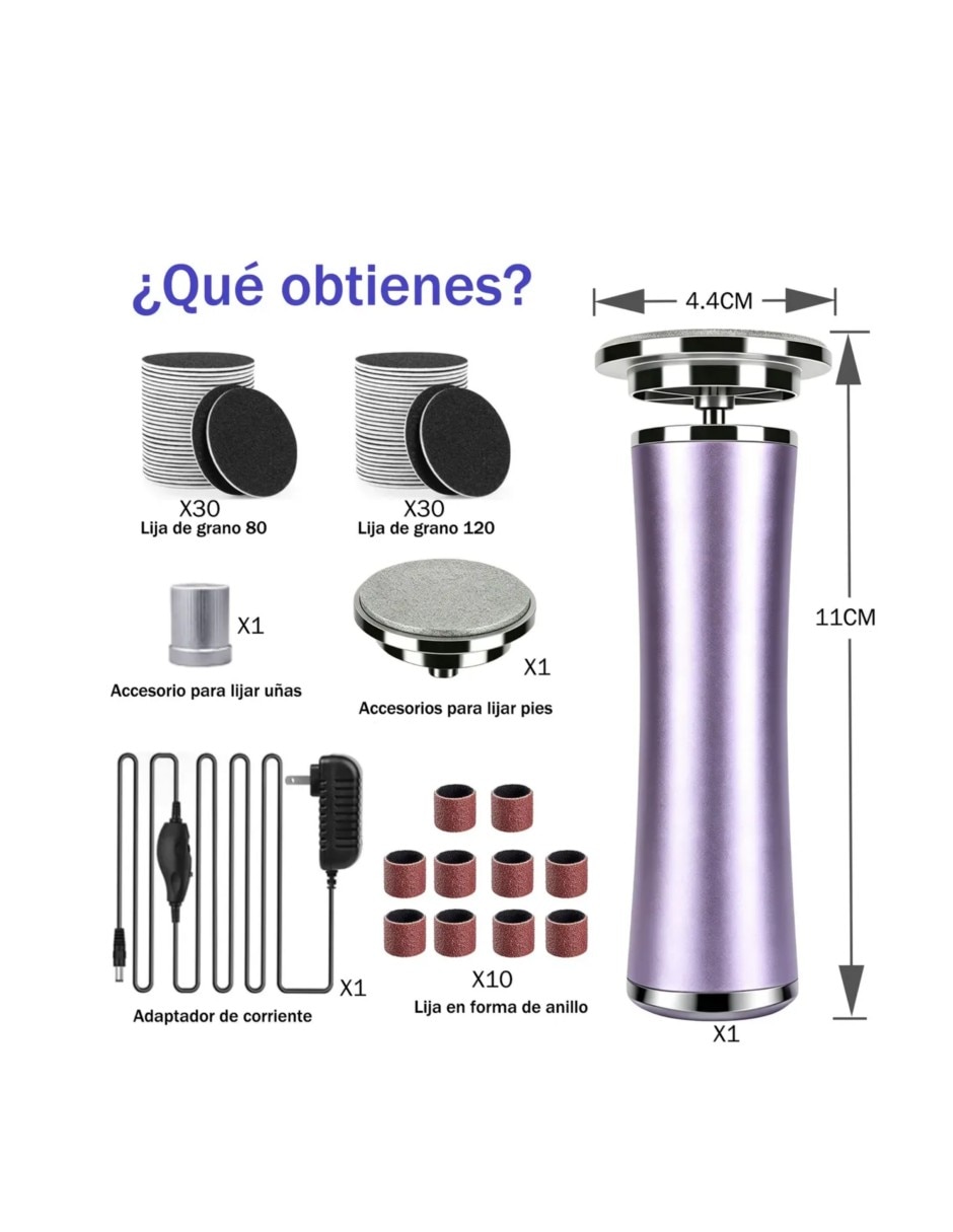 Exfoliante para pies eléctrico