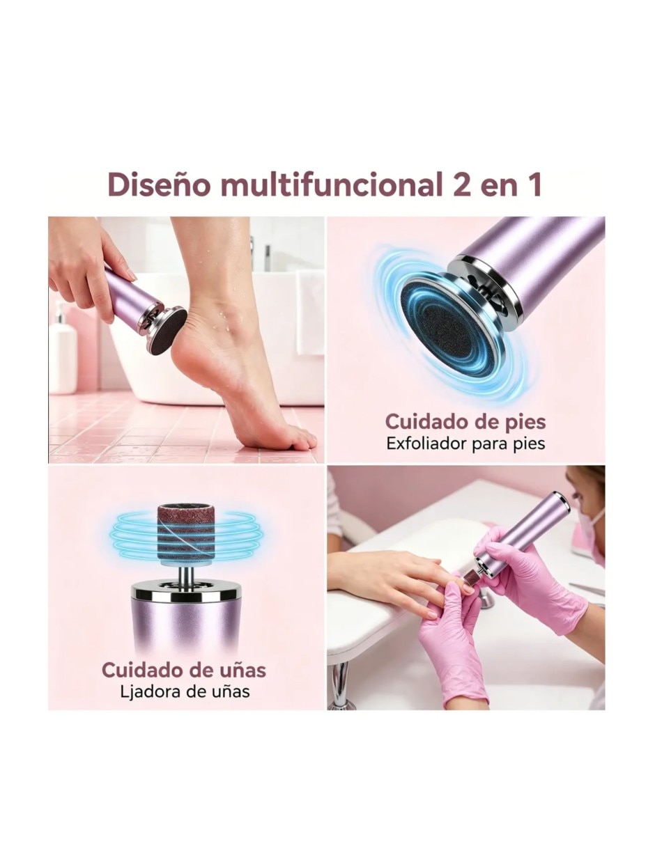 Exfoliante para pies eléctrico