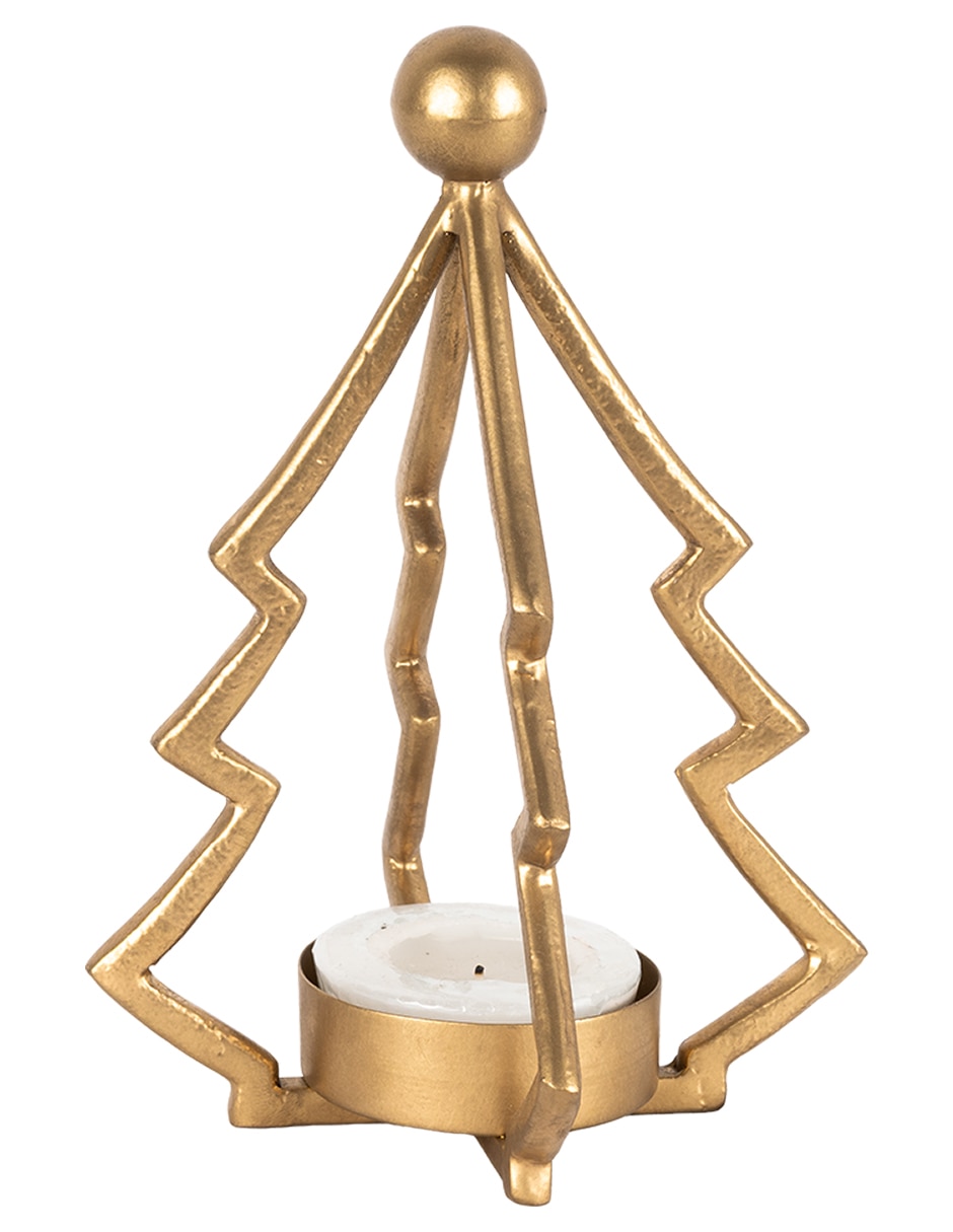 Candelabro de aluminio pino navideño