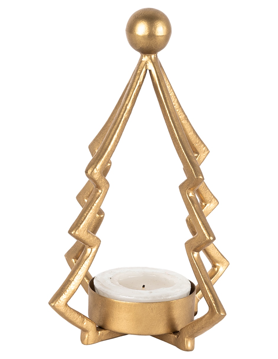 Candelabro de aluminio pino navideño 3