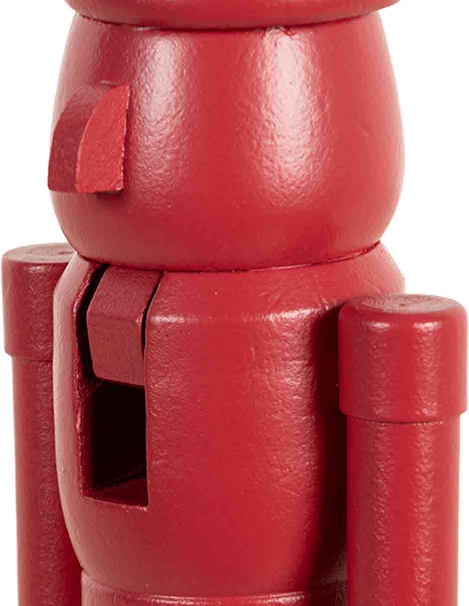 Figura decorativa de cascanueces cascanueces bermejo de madera pino 4